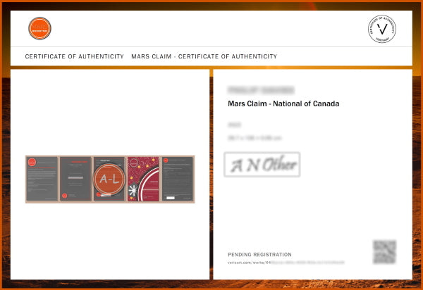 3/ MARS Land Preference Claim [9-35 Sq Km; You decide where] *CLICK PIC FOR INFO*